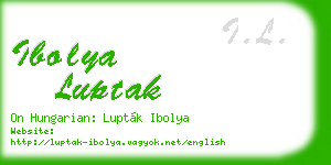 ibolya luptak business card